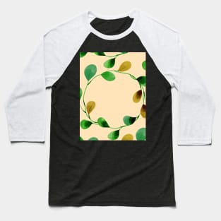 Boho leaf pattern Baseball T-Shirt